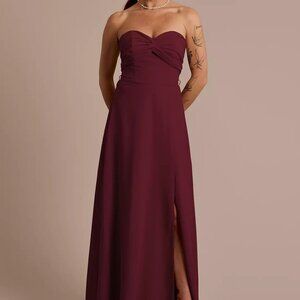 David's Bridal Chiffon Convertible Dress - New Never Worn